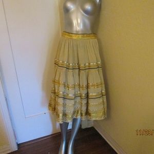 Buffalo David Britton Swing Skirt Ribbons Med